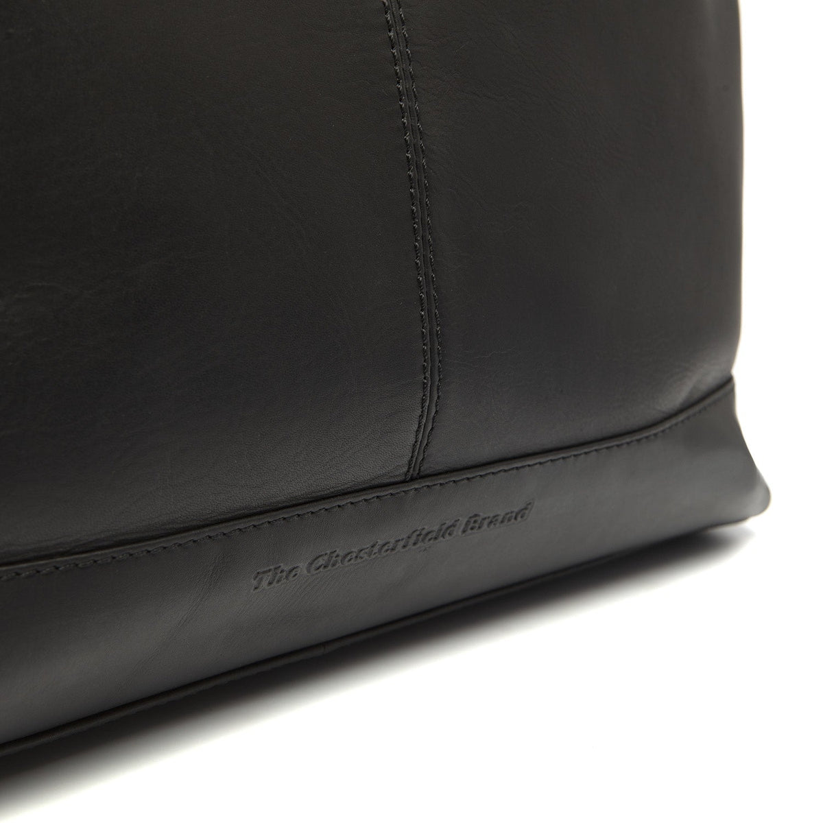 Amelia Full-Grain Leather Shoulder Bag - Structured Side Profile Showing Gusset Depth &amp; Expansion Capacity