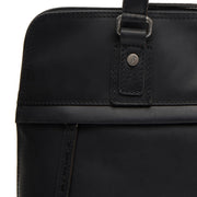 
Classic 100% Full-Grain leather Bag - Pamje e pasme me rripa lëkure të përforcuar