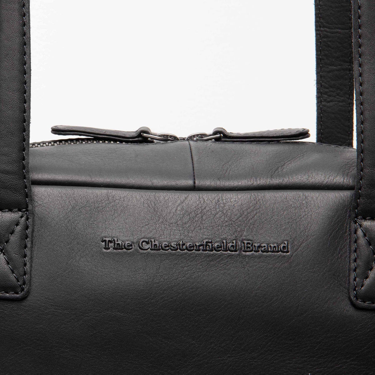 
Classic 100% Full-Grain leather Bag - Pamje e pasme me rripa lëkure të përforcuar