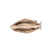 
Solid Antique Brass Hardware & Heavy-Duty Dual Zipper Detail on Irving Çantë krahu lëkure