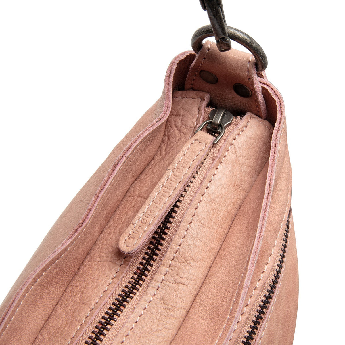 Classic 100% Full-Grain leather Bag - Rear Perspective Showing Reinforced Leather Straps &amp; Stitching