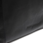
Classic 100% Full-Grain leather Bag - Pamje e pasme me rripa lëkure të përforcuar