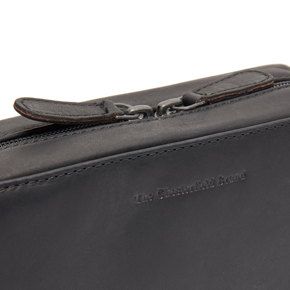 
Leather Tech-Organizer Ardan për Femra - Pamje anësore me prerje ergonomike të mëngëve