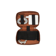 
Cognac Leather Tech-Organizer Ardan për Femra, front view