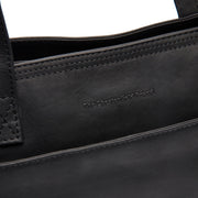 
Classic 100% Full-Grain leather Bag - Pamje e pasme me rripa lëkure të përforcuar
