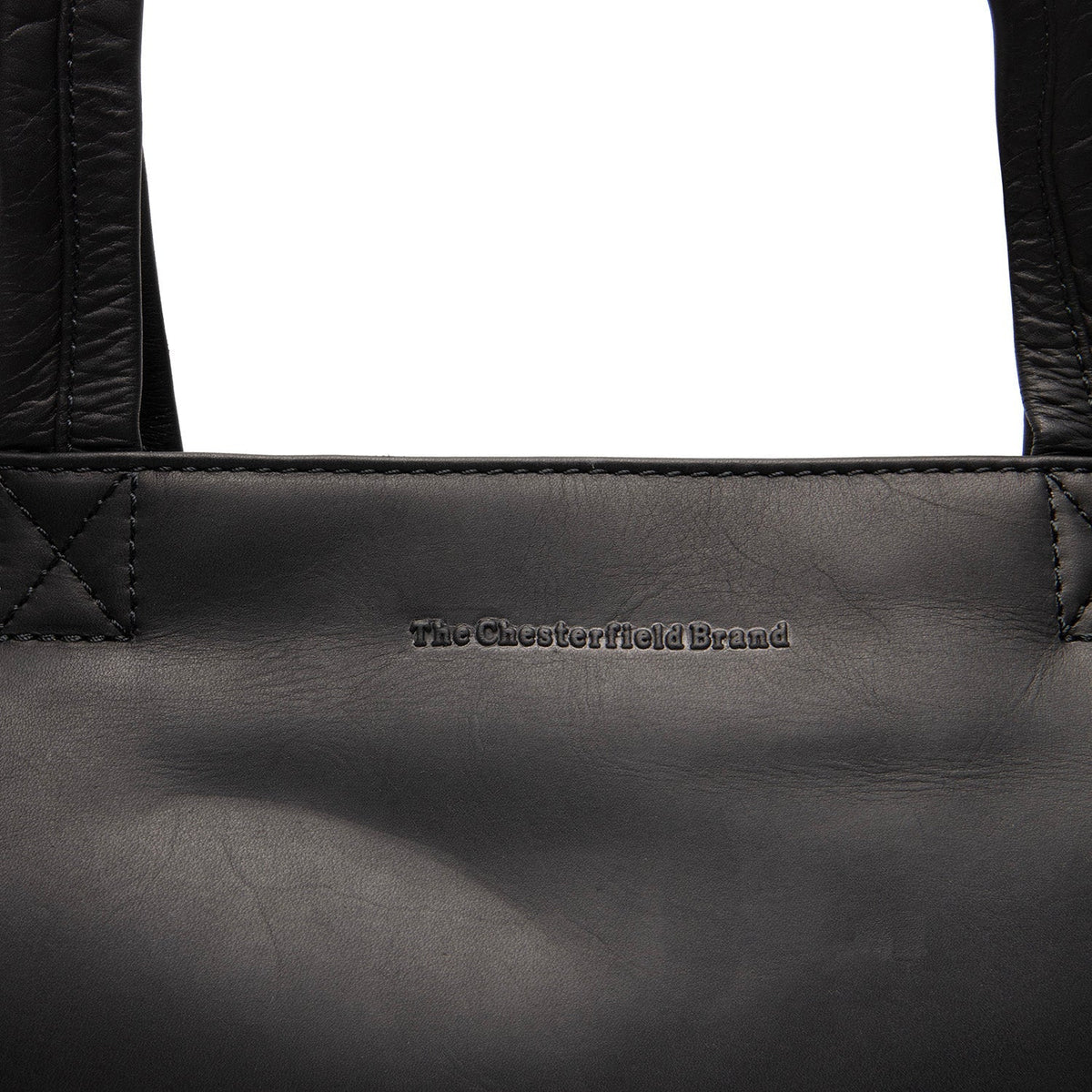
Classic 100% Full-Grain leather Bag - Pamje e pasme me rripa lëkure të përforcuar