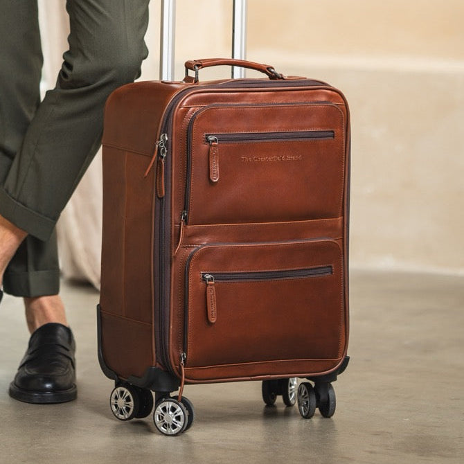 Classic 100% Full-Grain leather Goods - Back View Showing Tailored Shoulder Fit & Clean Hemline