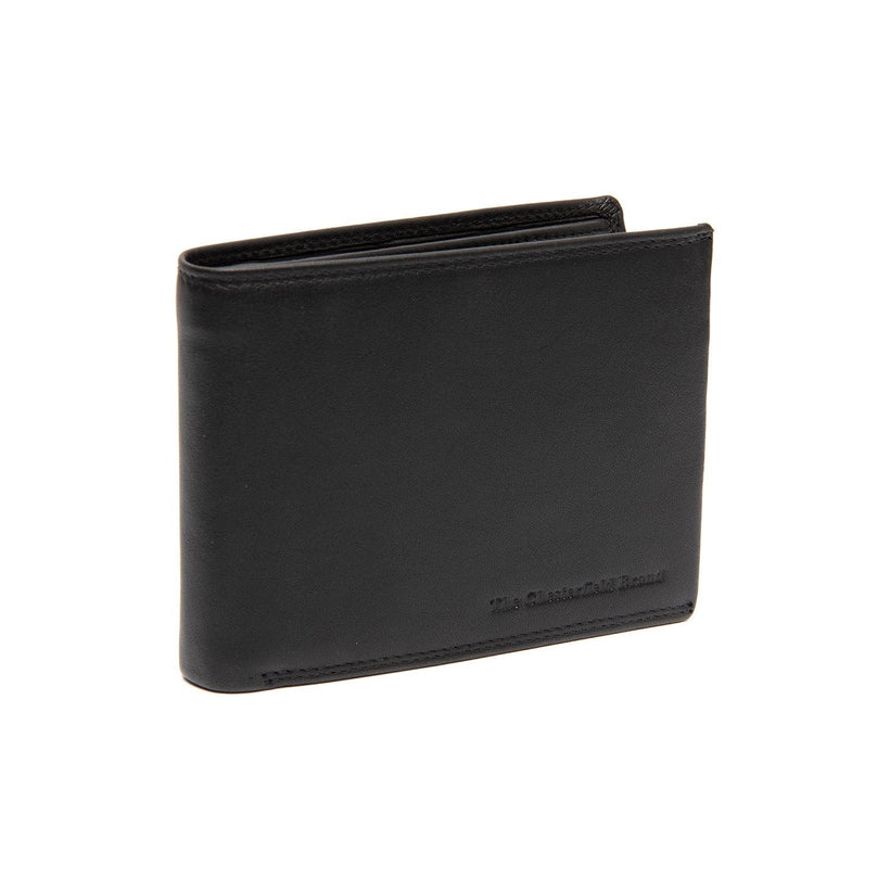 Hendrick Full-Grain Leather Wallet in Classic 100% Full-Grain Leather - Full Exterior Front Profile View | Buy Online