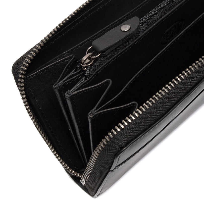 Livorno Full-Grain Leather Wallet për femra