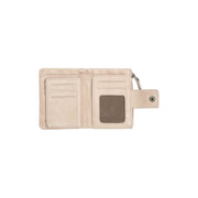 
Classic 100% Full-Grain leather Wallet - Pamje e pasme me rripa lëkure të përforcuar