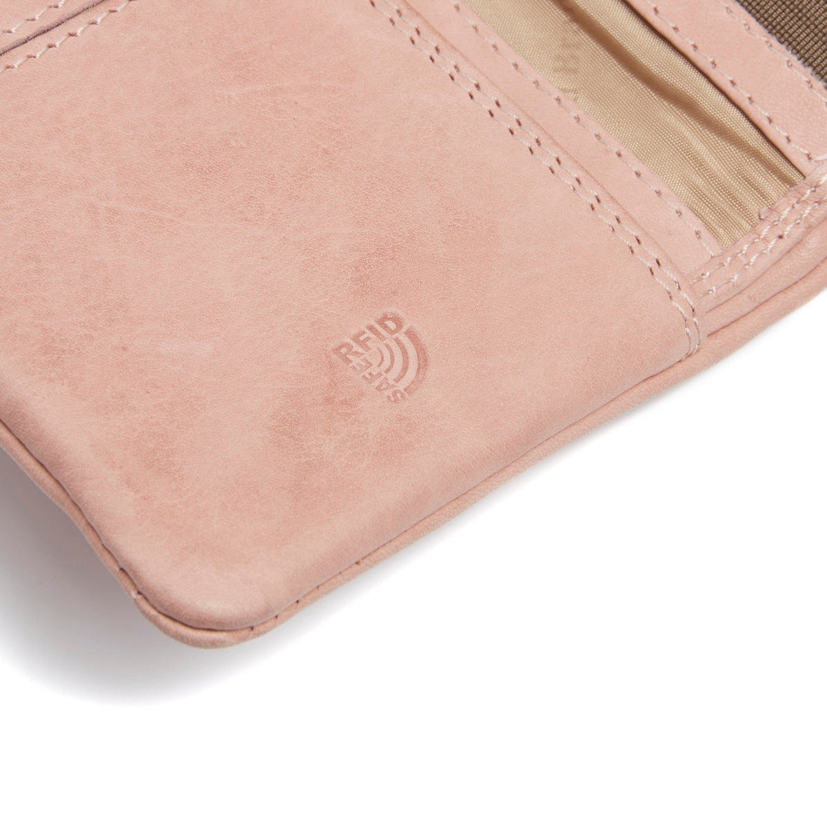 
Vintage Rose Leather Wallet Mavona, detail view 4