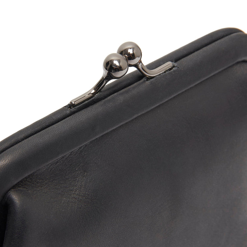Nera Full-Grain Leather Wallet për femra