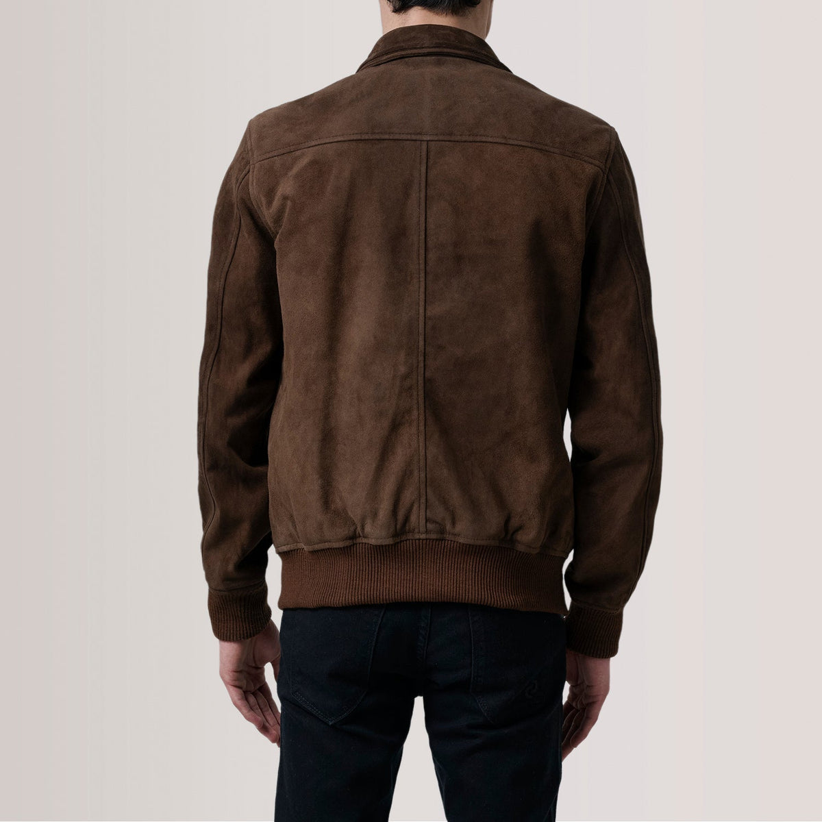 
Lester Kafe Suede Xhaketë Bomber Lëkure për Meshkuj – alternate product view 5