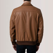 
Lester Kafe Suede Xhaketë Bomber Lëkure për Meshkuj – alternate product view 5