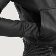 
Luna Hooded Xhaketë Bomber Lëkure për Femra – alternate product view 6