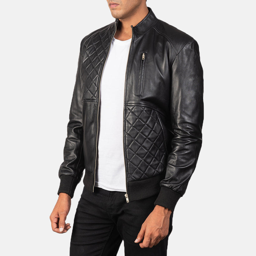 Moda Xhaketë bomber lëkure për meshkuj