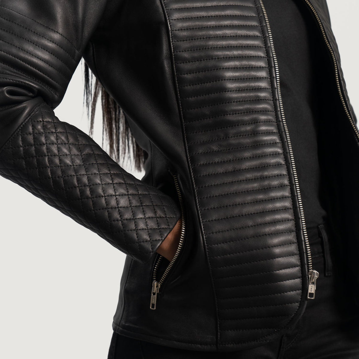 
Nexi E tegelisur Xhaketë Lëkure për Femra – alternate product view 6