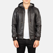 
Nintenzo Xhaketë Bomber Lëkure për Meshkuj – alternate product view 1