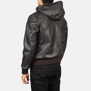 
Nintenzo Xhaketë Bomber Lëkure për Meshkuj – alternate product view 5