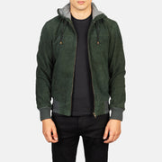 
Nintenzo Xhaketë Bomber Lëkure për Meshkuj – alternate product view 1