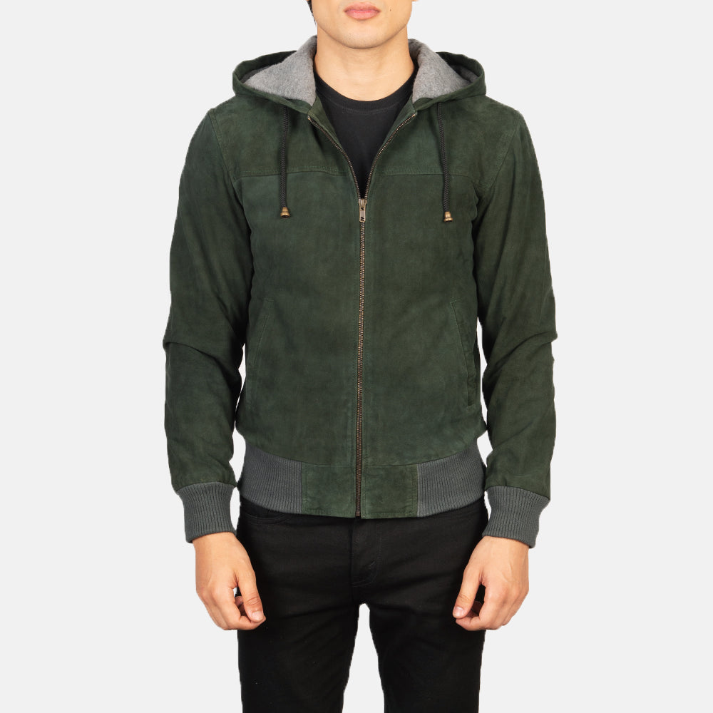 
Nintenzo Xhaketë Bomber Lëkure për Meshkuj – alternate product view 4