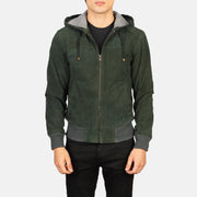 
Nintenzo Xhaketë Bomber Lëkure për Meshkuj – alternate product view 4