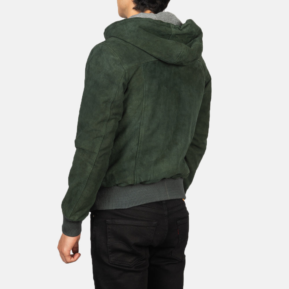 
Nintenzo Xhaketë Bomber Lëkure për Meshkuj – alternate product view 5