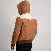 
Norman Xhaketë Lëkure Kafe e çelët Puffer Xhaketë Lëkure për Meshkuj – alternate product view 5