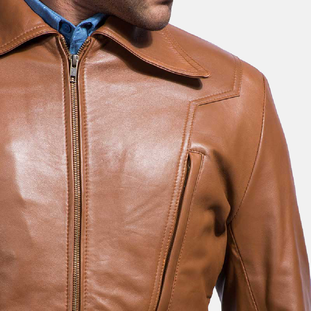 
Authentic Sheepskin Leather with Semi-aniline Finish Grain Texture & Heavy-Duty Seam Stitching Detail