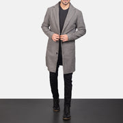 
Petrillo Grey Wool Single Breasted Pallto Lëkure për Meshkuj in Grey Synthetic Wool - Pamje ballore dhe siluetë e përshtatur | Bli online