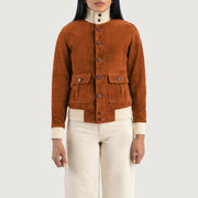 
Sasha A1 Xhaketë Bomber Lëkure për Femra – alternate product view 4