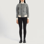 
Sasha A1 Xhaketë Bomber Lëkure për Femra – alternate product view 3