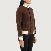 
Sasha A1 Xhaketë Bomber Lëkure për Femra – alternate product view 2