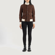 
Sasha A1 Xhaketë Bomber Lëkure për Femra – alternate product view 3
