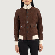 
Sasha A1 Xhaketë Bomber Lëkure për Femra – alternate product view 4