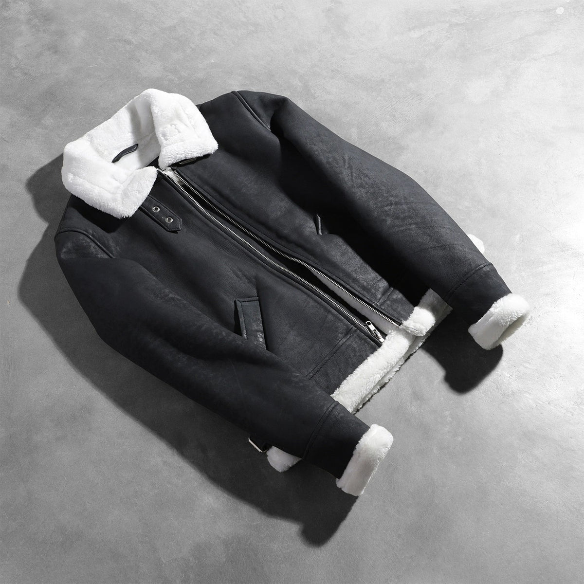 
Sherilyn B-3 E zezë Xhaketë Bomber Lëkure për Femra – alternate product view 7