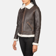 
Sherilyn B-3 E zezë Xhaketë Bomber Lëkure për Femra – alternate product view 2