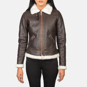 
Sherilyn B-3 E zezë Xhaketë Bomber Lëkure për Femra – alternate product view 4