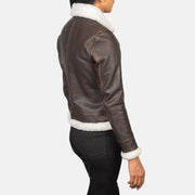 
Sherilyn B-3 E zezë Xhaketë Bomber Lëkure për Femra – alternate product view 5