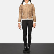 
Sherilyn B-3 E zezë Xhaketë Bomber Lëkure për Femra – alternate product view 3
