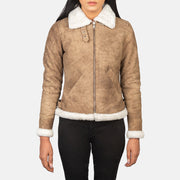 
Sherilyn B-3 E zezë Xhaketë Bomber Lëkure për Femra – alternate product view 4