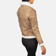 
Sherilyn B-3 E zezë Xhaketë Bomber Lëkure për Femra – alternate product view 5
