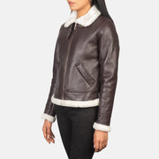 
Sherilyn B-3 E zezë Xhaketë Bomber Lëkure për Femra – alternate product view 2