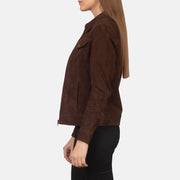 
Suzy Trucker Kafe Xhaketë Lëkure për Femra – alternate product view 3