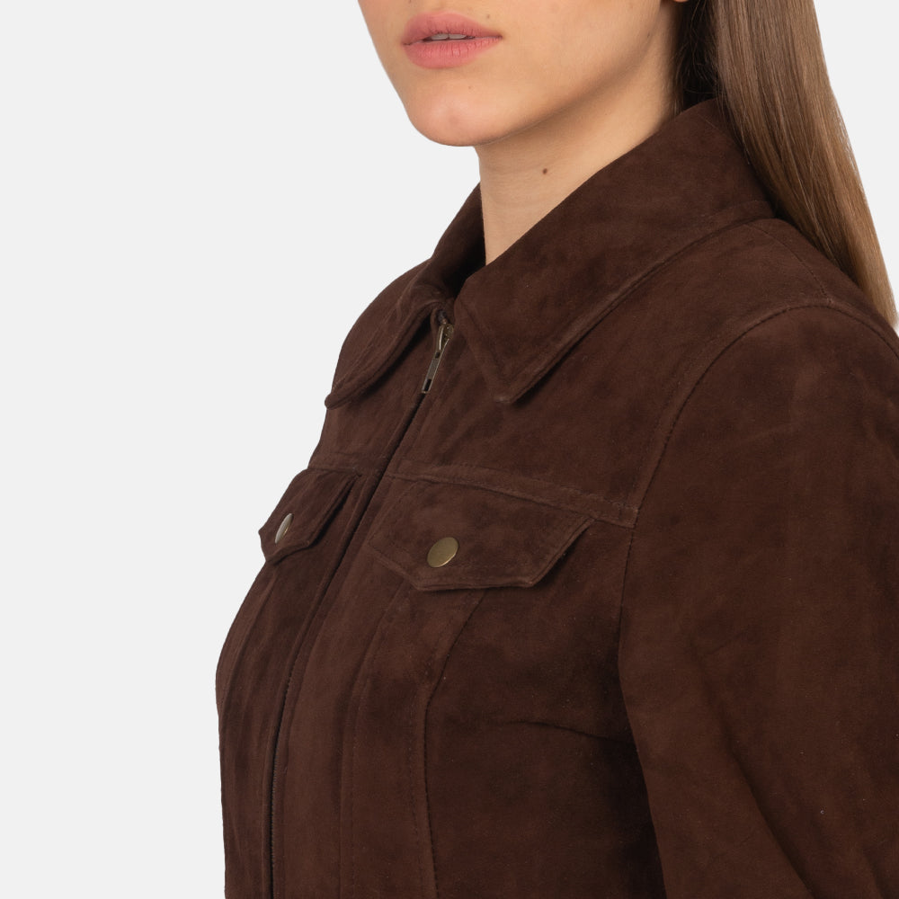 
Suzy Trucker Kafe Xhaketë Lëkure për Femra – alternate product view 6