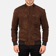 Sven Leather Bomber Jacket – alternate product view 4