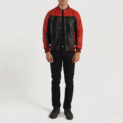 
Terrance E zezë Varsity Xhaketë Lëkure për Meshkuj – alternate product view 5