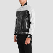 
Terrance E zezë Varsity Xhaketë Lëkure për Meshkuj – alternate product view 2