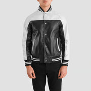 
Terrance E zezë Varsity Xhaketë Lëkure për Meshkuj – alternate product view 4