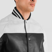 
Terrance E zezë Varsity Xhaketë Lëkure për Meshkuj – alternate product view 6